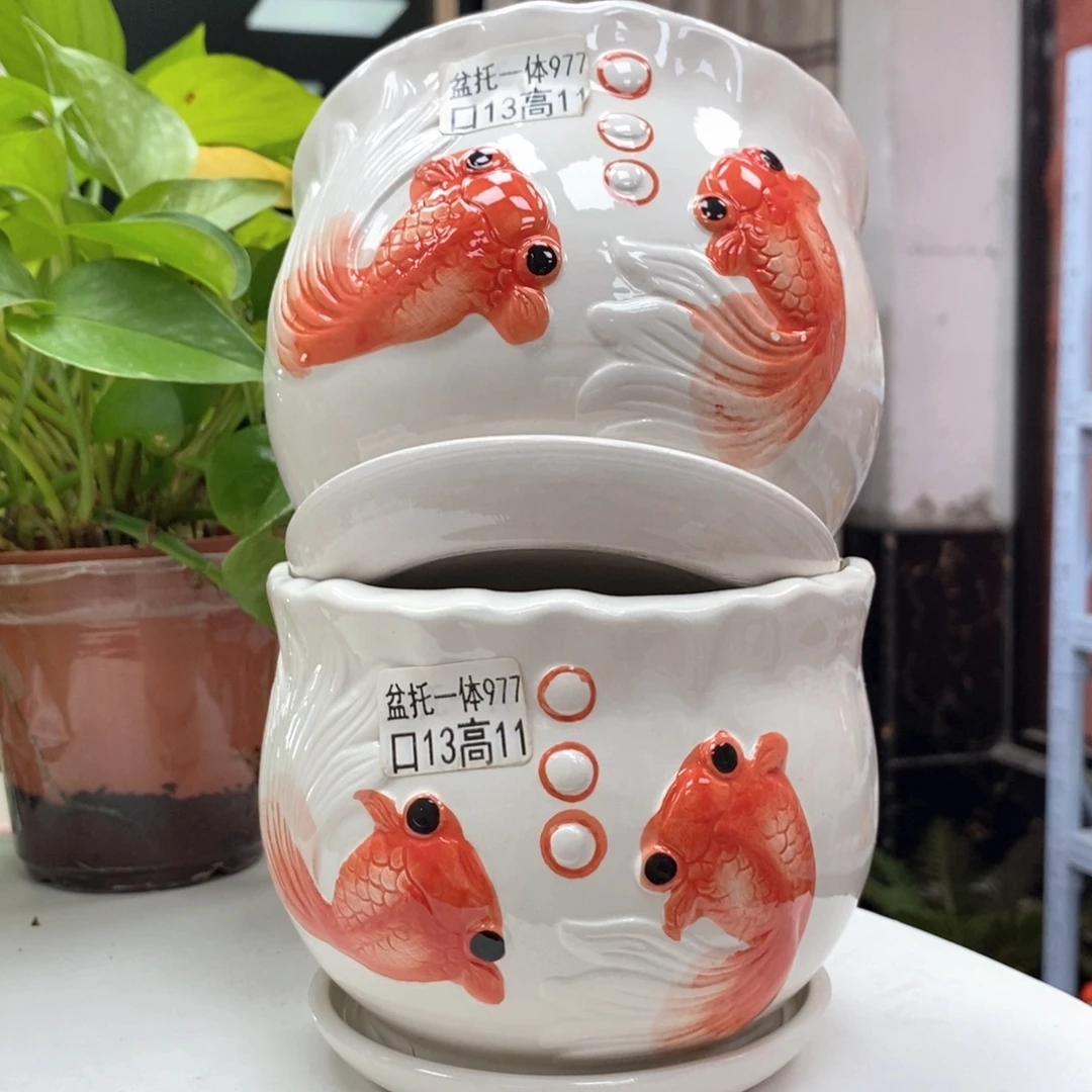 @夏西陶瓷花盆@@5977
