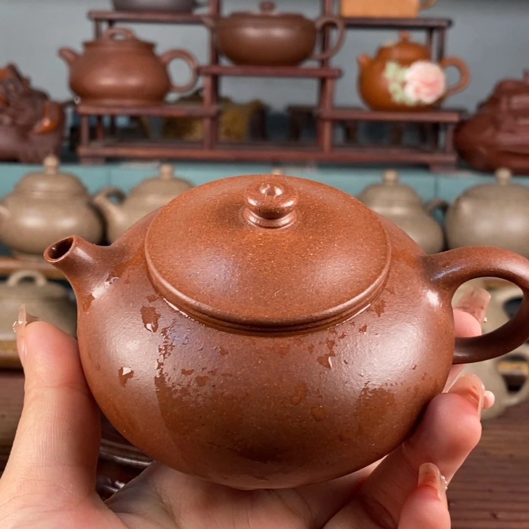 茶壶紫砂红皮龙 寒江 160