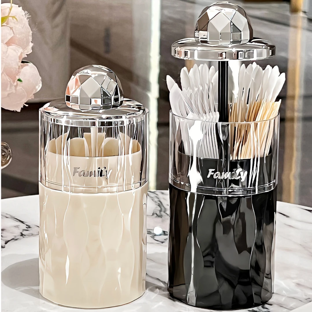 BSD按压式牙签盒自动弹出2025新款轻奢高级高颜值牙签筒牙线盒