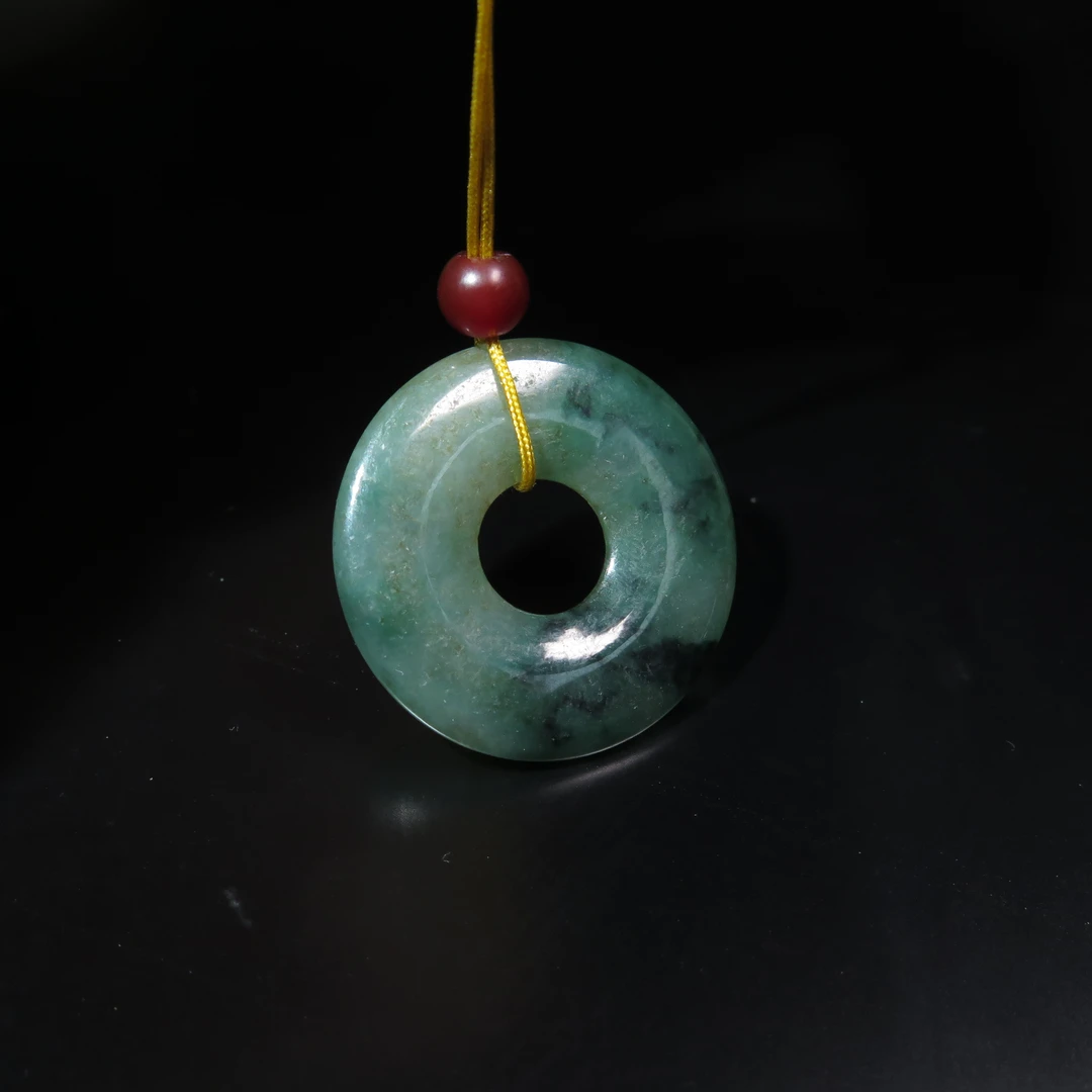 民国翡翠平安扣/MZ004031/翡翠/民族文物