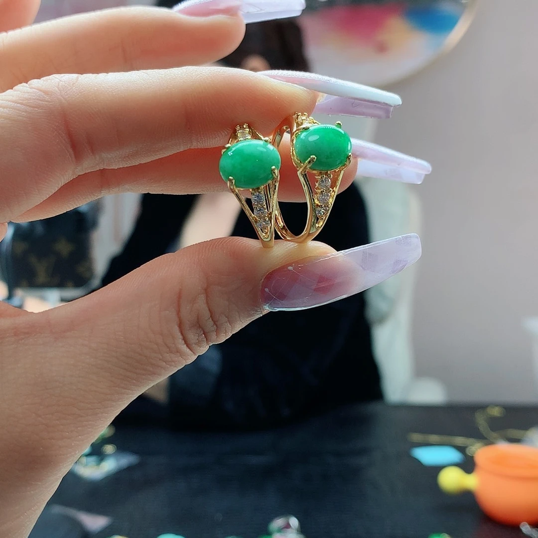 【闪购商品】石英质玉戒指未镶嵌多样性发其一