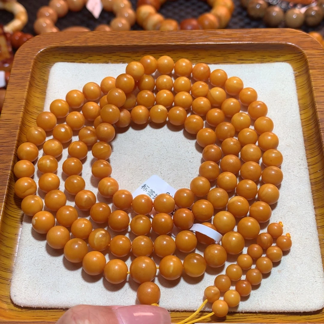 蜜蜡未镶嵌手链蜜蜡手链