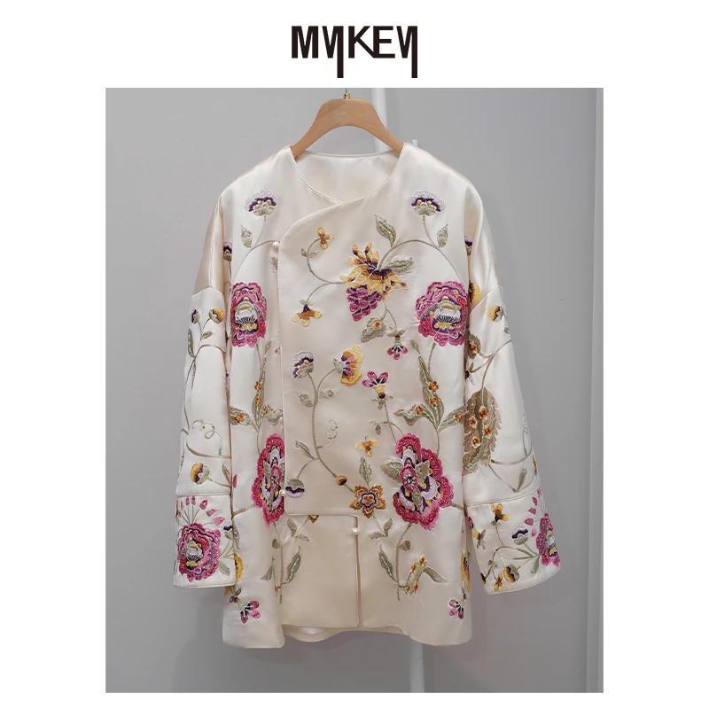 Mykey · 丨繁花若梦丨新中式国风重工圆领刺绣外套丨MK5SSW320