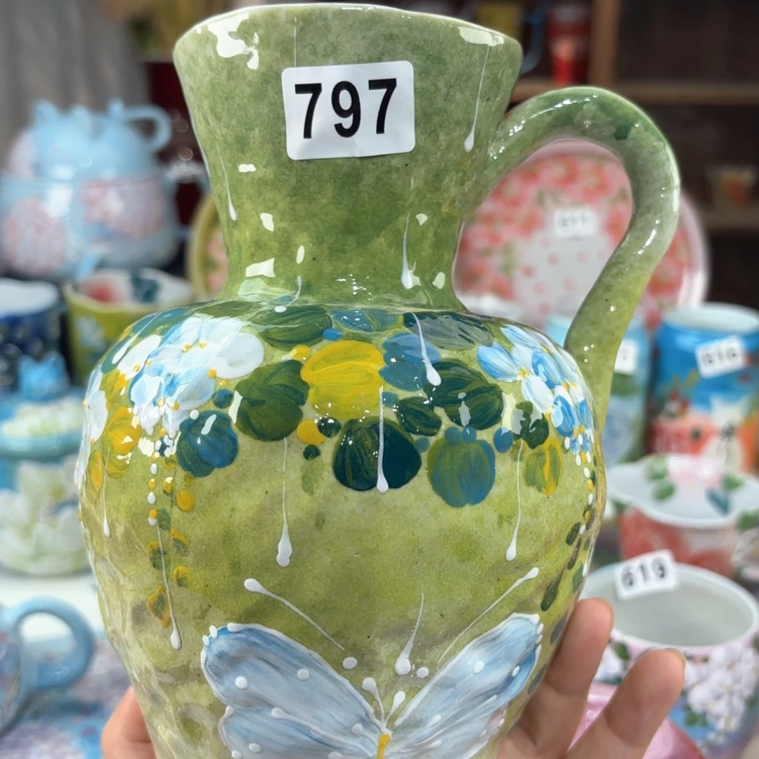 景德镇手绘高温釉下彩陶瓷茶具