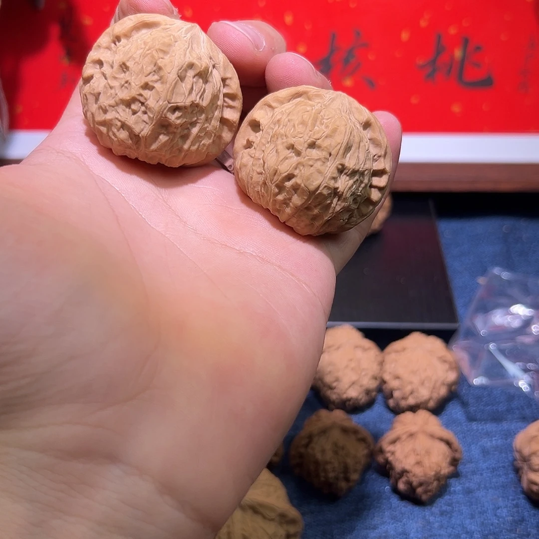 吊坠文玩核桃43全品南瓜墩，骨质皮质不错