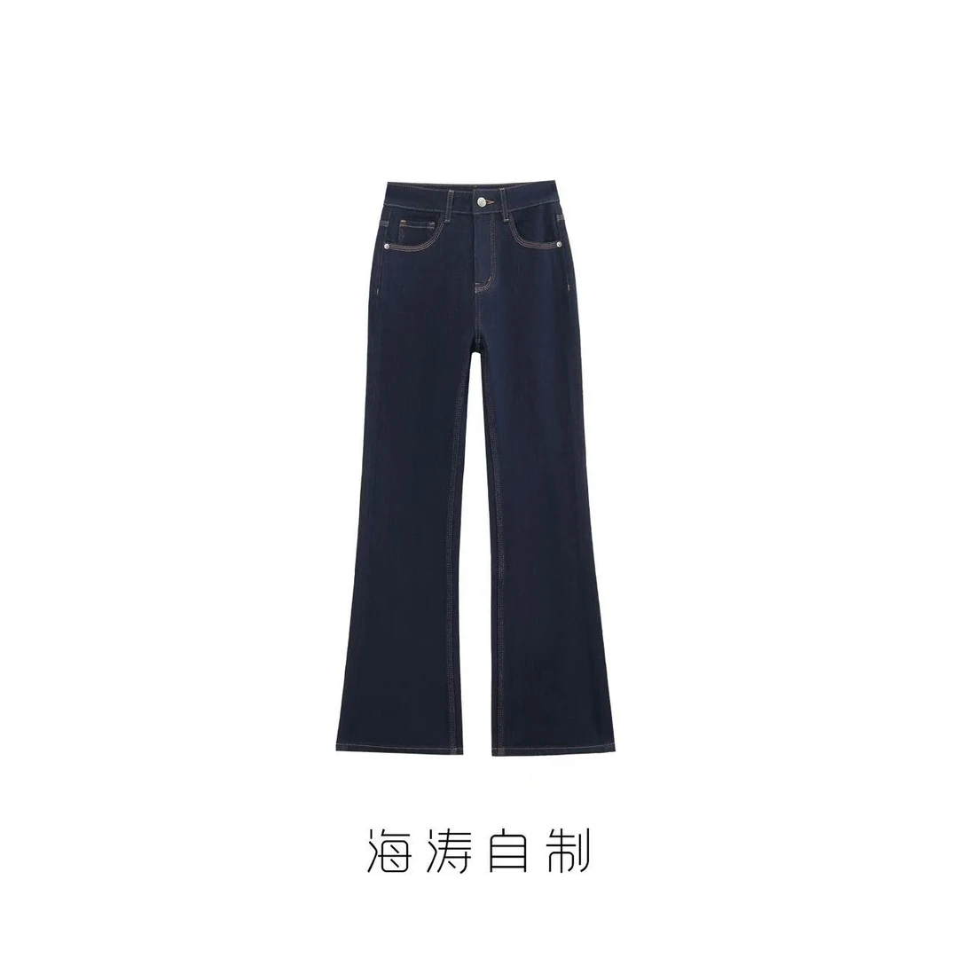 【海涛大叔】「超模腿2.0」兰精莫代尔四面弹三线微喇牛仔裤