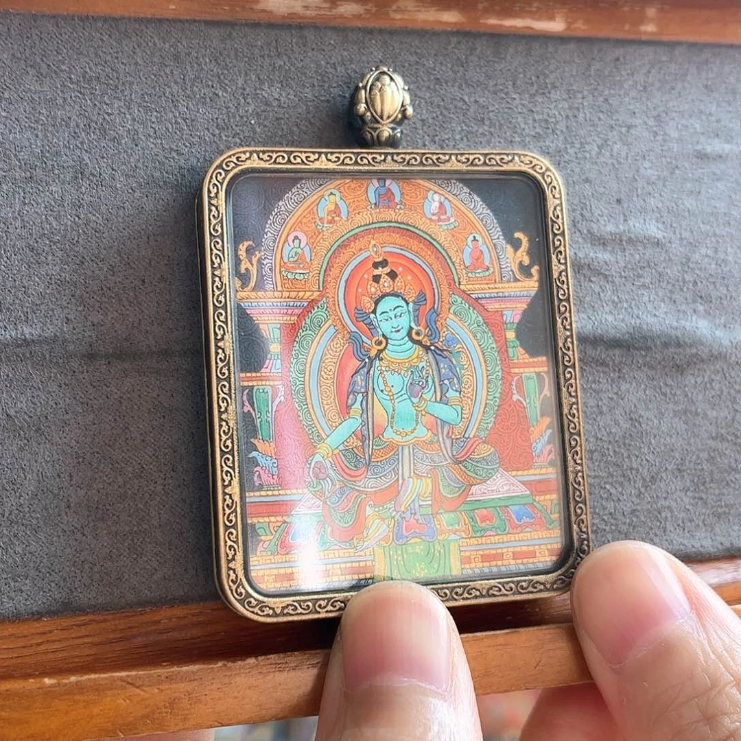 最***㉿吊坠手绘齐岗绿妈妈唐卡补折扣