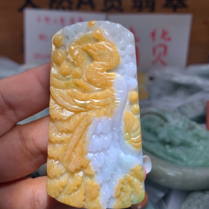 翡翠未镶嵌颈饰保真天然A货翡翠