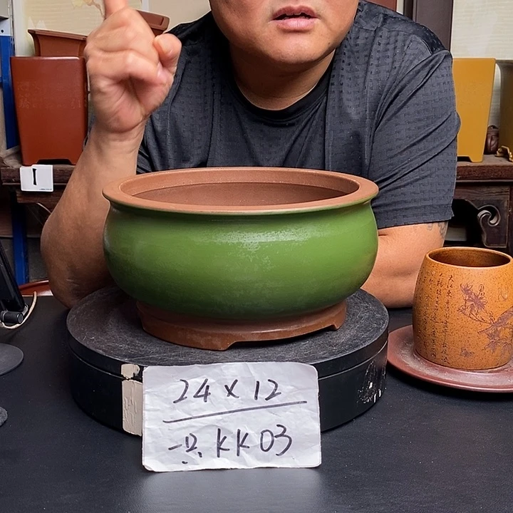 紫砂花盆货号一只KJ003