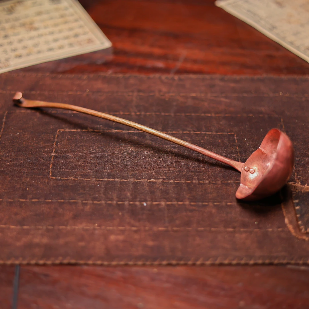 【陶研专属】花瓣铜勺 茶周边配件（春喜铜0414）