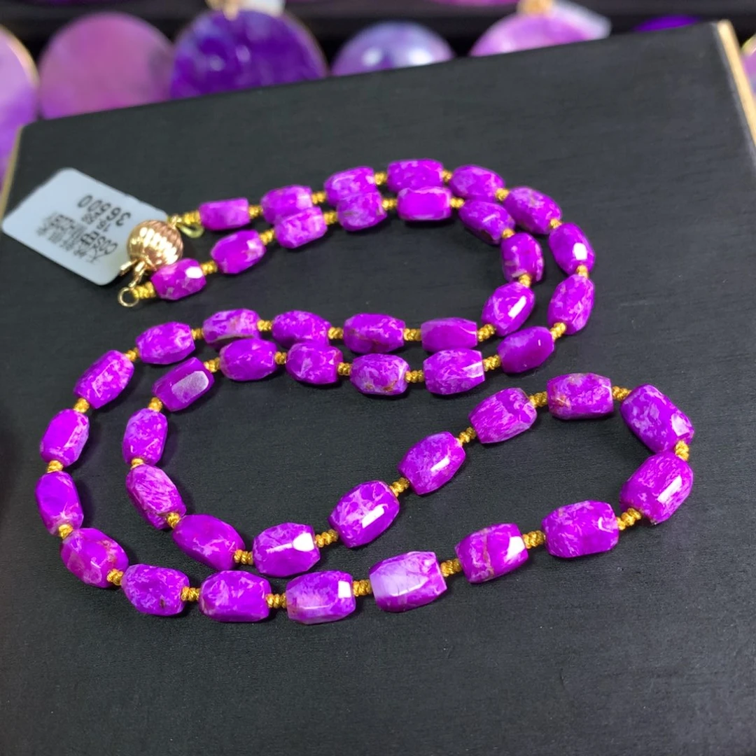 苏纪石（舒俱来）未镶嵌丝绒项链