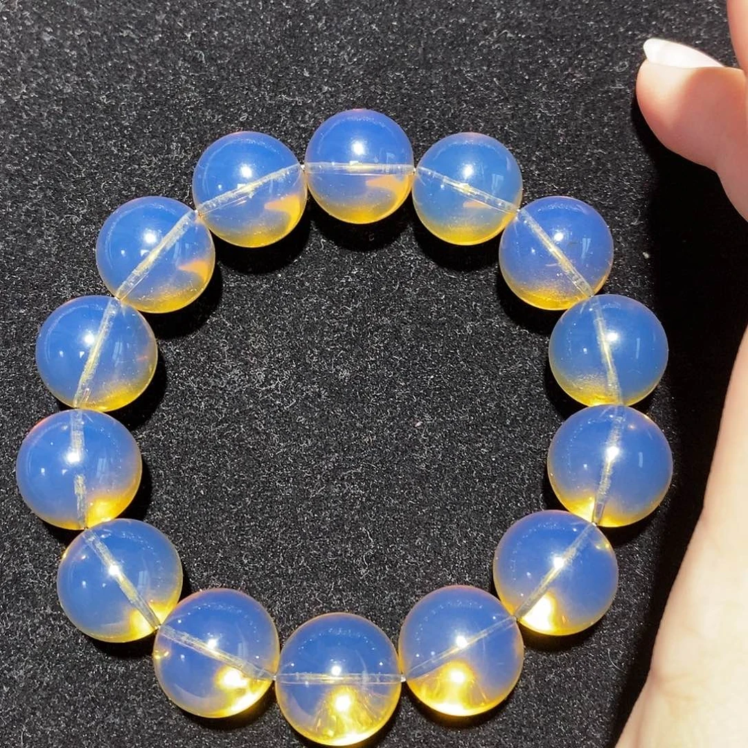 蓝珀未镶嵌珠宝奇石15MM S级