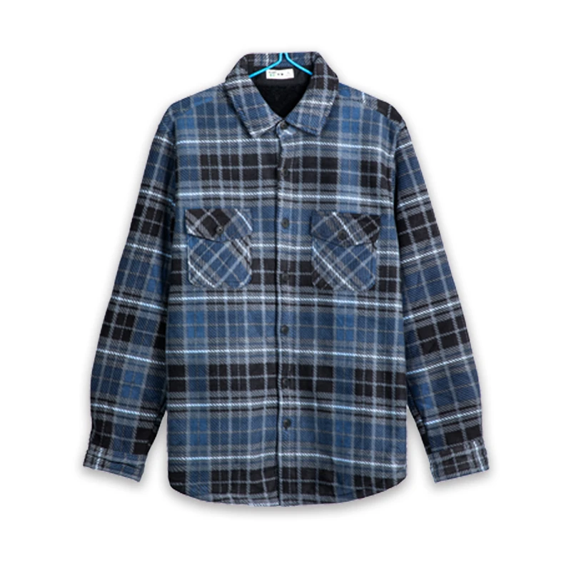 WINSUNNY/温馨摇粒绒加厚保暖男款衬衫 通勤百搭