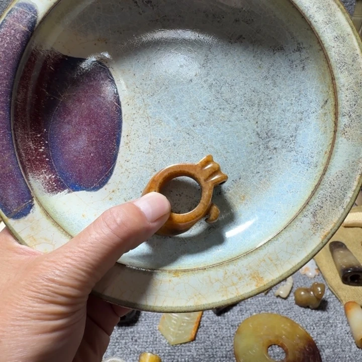 山***水瓷片青花瓷器11111