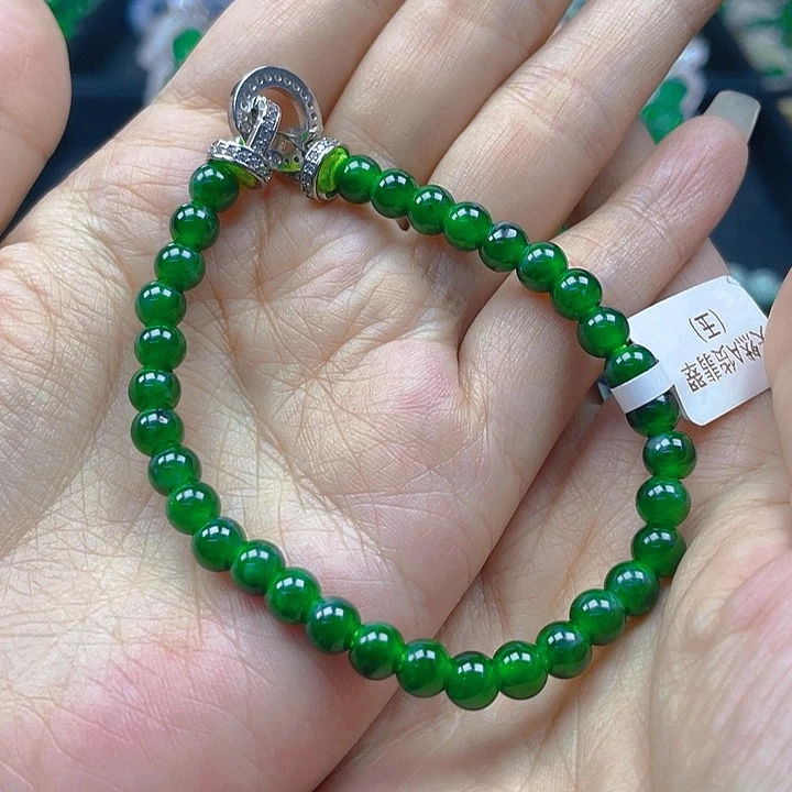 未镶嵌手链翡翠天然A货翡翠帝绿6
