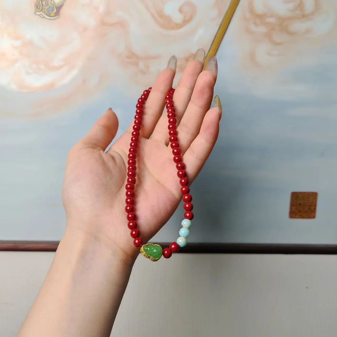 天然辰砂朱砂葫芦双圈无礼盒552