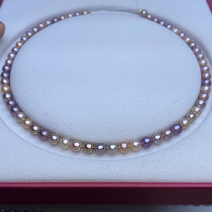 淡水珍珠项链未镶嵌6-7巴洛克