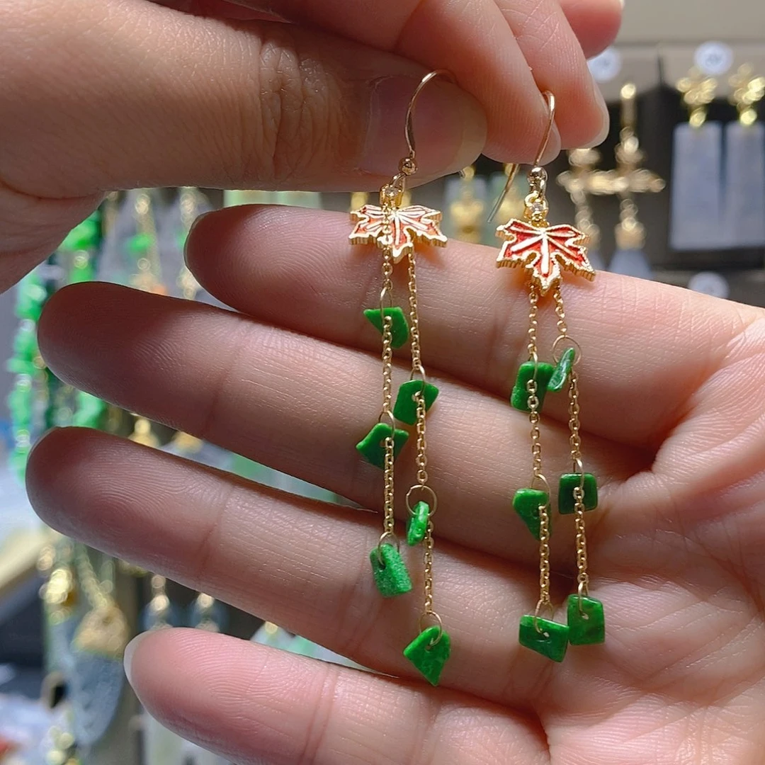 未镶嵌翡翠耳饰翡翠