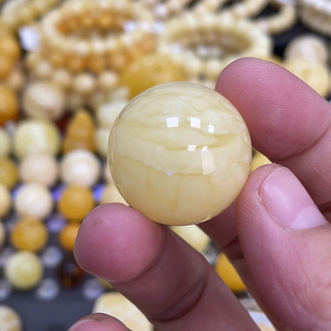 裸石蜜蜡未镶嵌25.9mm妖花