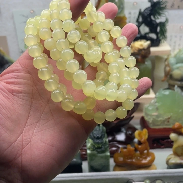 蛇纹石玉未镶嵌四大名玉手串