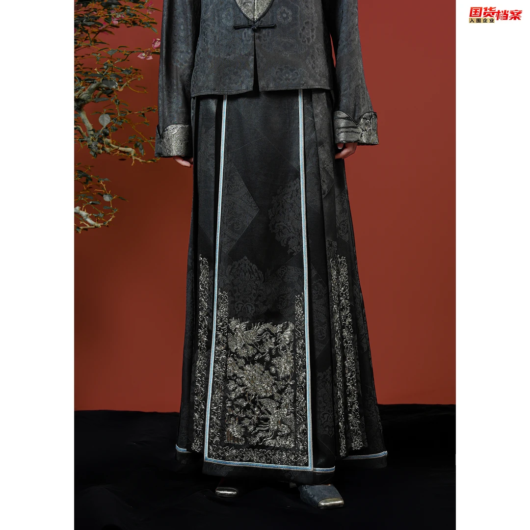 【万象有衣】原创设计师款香云纱马面裙-7943