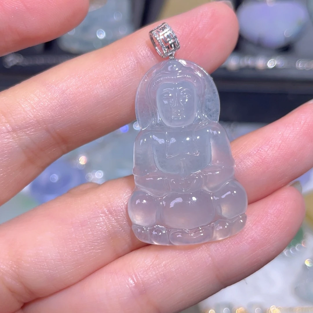 翡翠18K金镶嵌颈饰翡翠