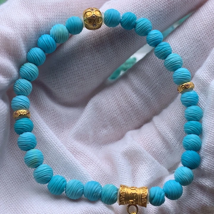 绿松石18K金镶嵌单品