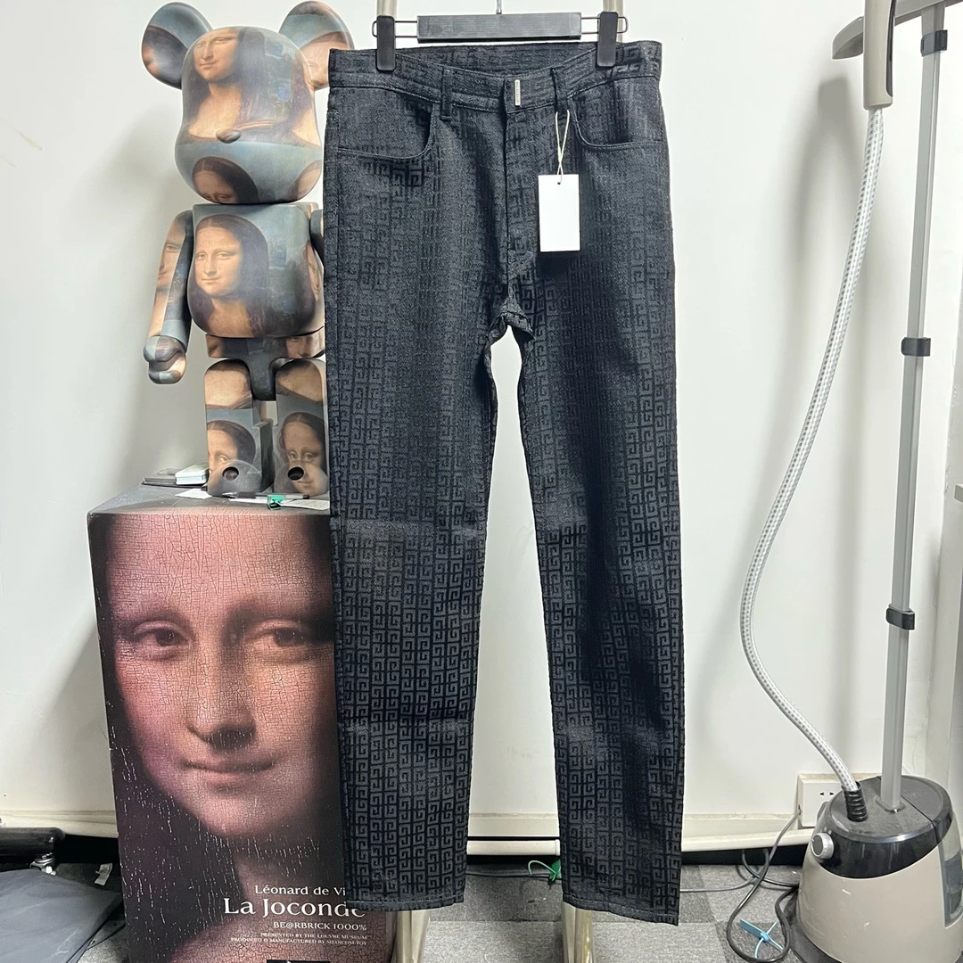 99新 Givenchy/纪梵希 满印长裤 M0312 30码 裤长110 腰围41