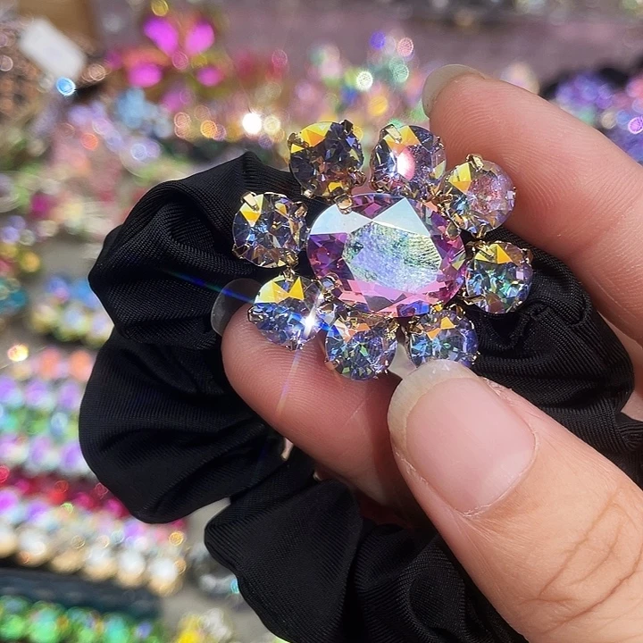 北***卿皮质铁合金紫色头绳