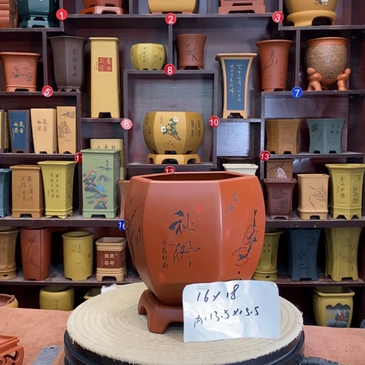 紫砂花盆紫砂艺术