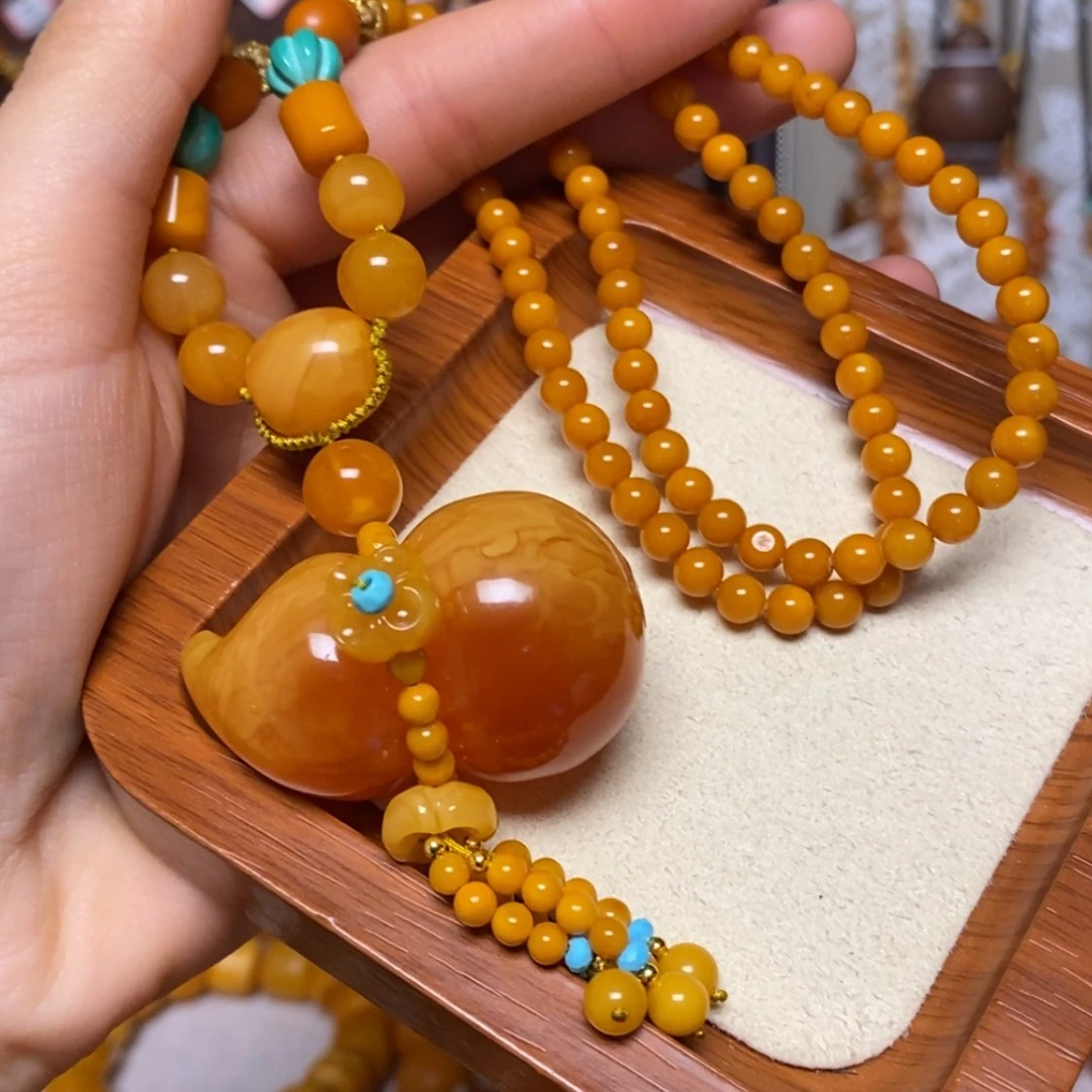 【闪购商品】蜜蜡颈饰未镶嵌项链