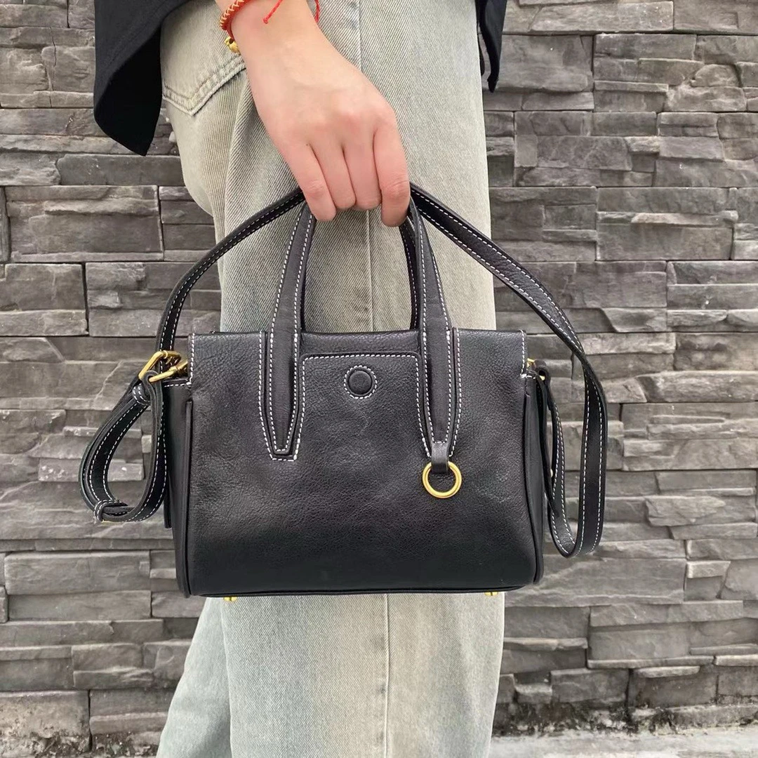 【包尚时代】真皮单间斜挎手拎包斜挎包61167