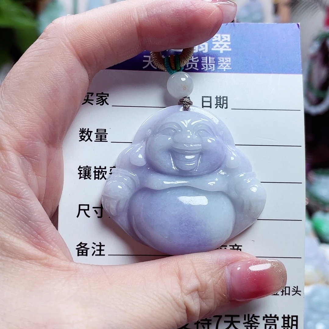 翡翠未镶嵌颈饰佛公40