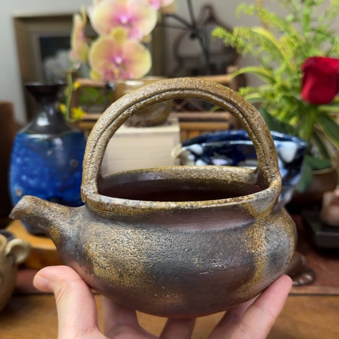 淺***瞳柴冈信义备前烧提梁公道福利一口价