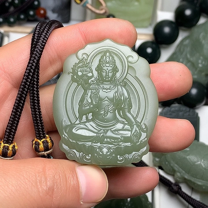 和田玉（青玉）未镶嵌颈饰