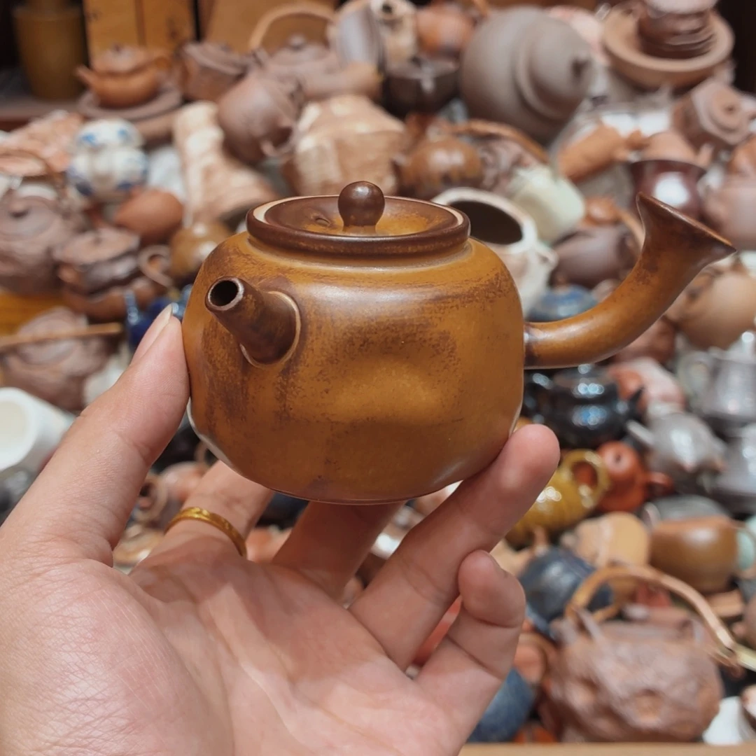 柴烧老岩泥高温茶器皿