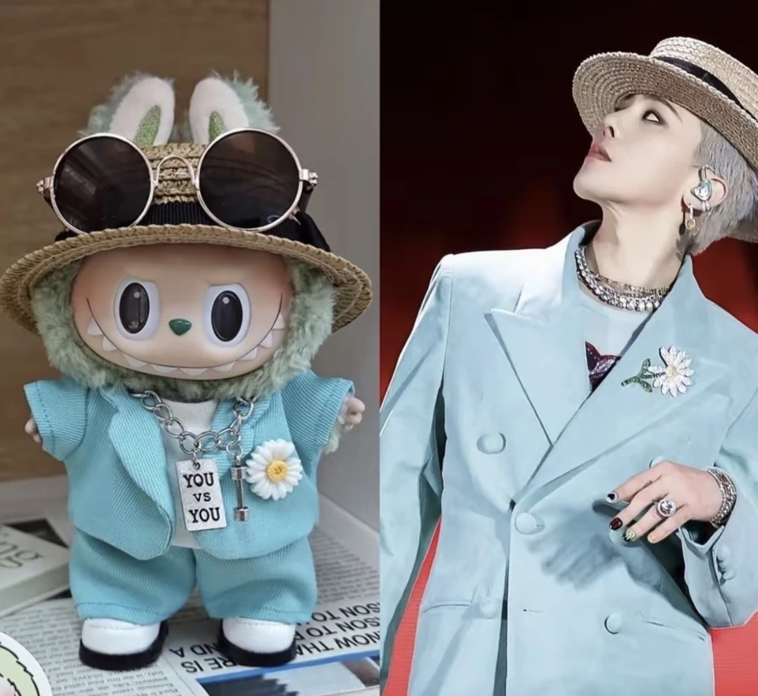 17cmGD同款蓝色西服套装娃衣配同款西装三代二代一代通用