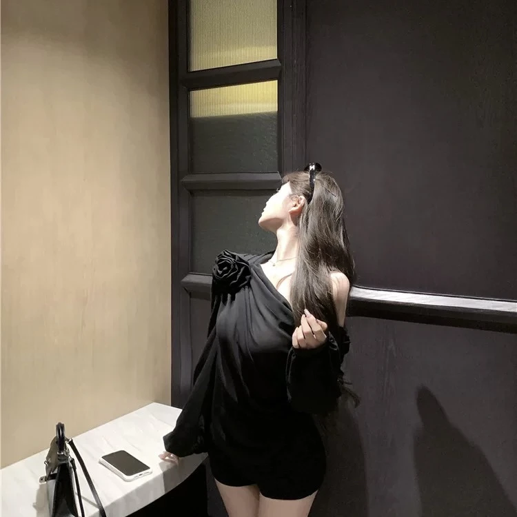 花花家女装 纯欲辣妹名媛高级显瘦甜美上衣裙子套装（备注编码）