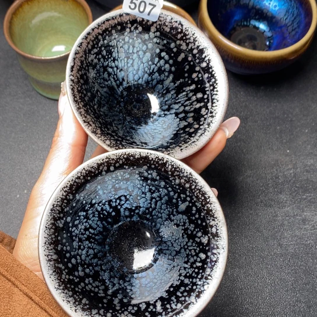 茶盏西*建窑建盏主人杯507