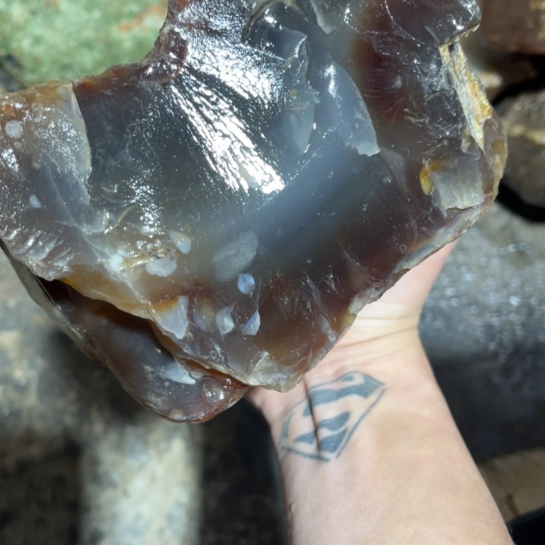 3***5定制玛瑙天然玛瑙手镯原石