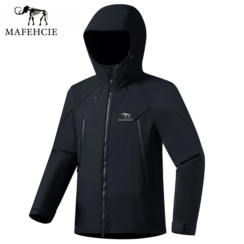 【意大利高端品牌 MAFEHCIE】男女同款户外软壳衣连帽 防泼水 M9208
