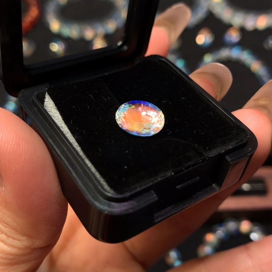 手串月光石未镶嵌裸石