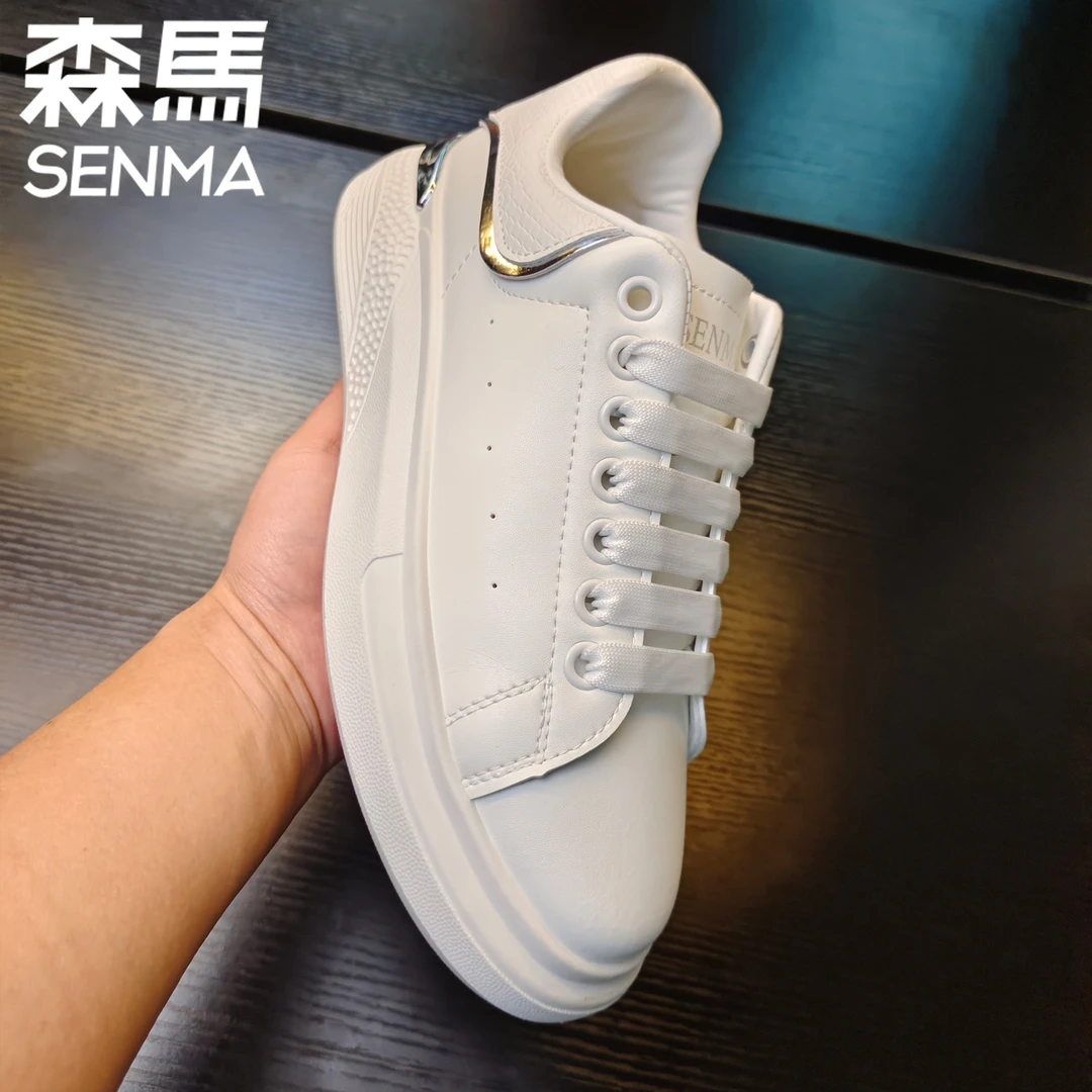SENMA/森马小白鞋时尚休闲鞋百搭厚底运动鞋低帮白色春季潮流韩版