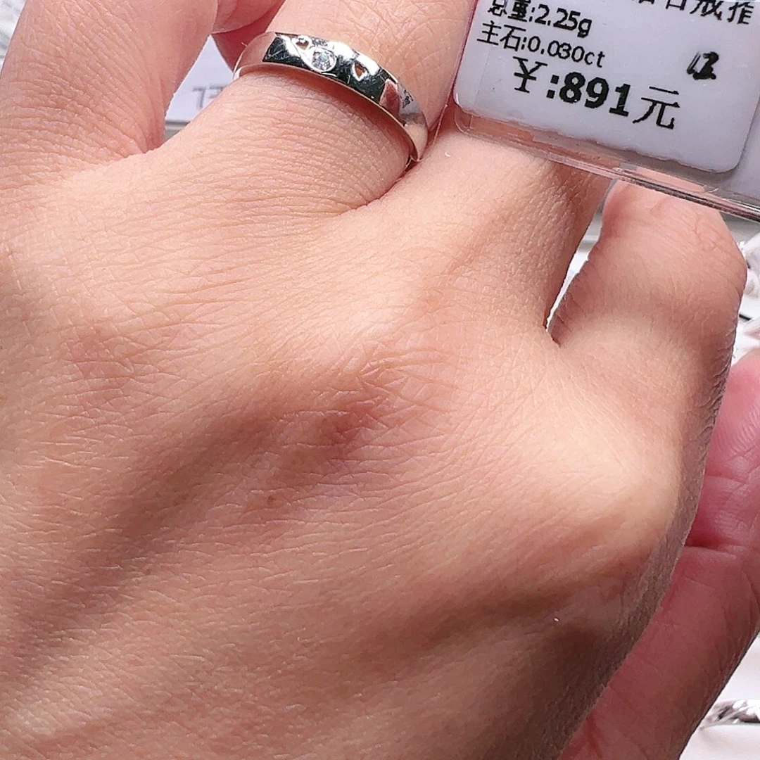 钻石戒指/指环铂Pt950镶嵌