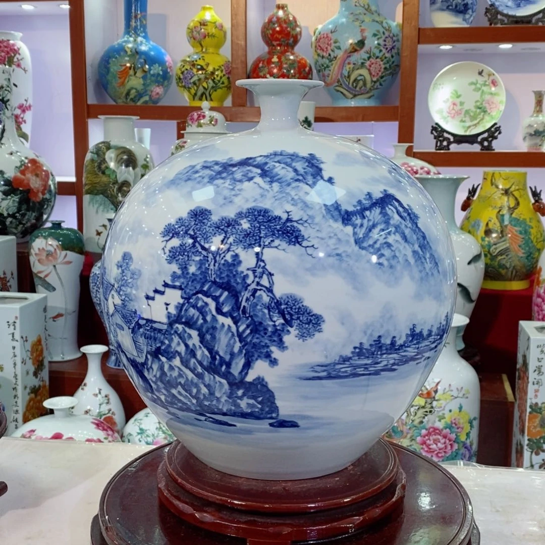 瓷片景德镇陶瓷石榴瓶