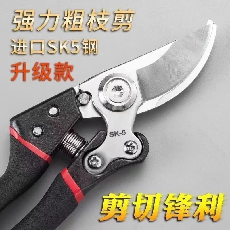 家用果树剪刀多用途园林盆栽修枝嫁接工具大开口花艺修剪刀摘果子