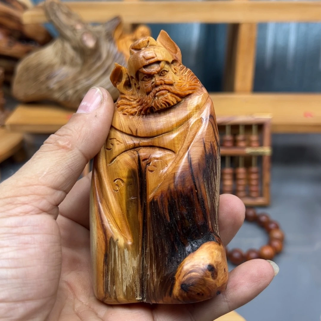 阿***森木崖柏木摆件手把件