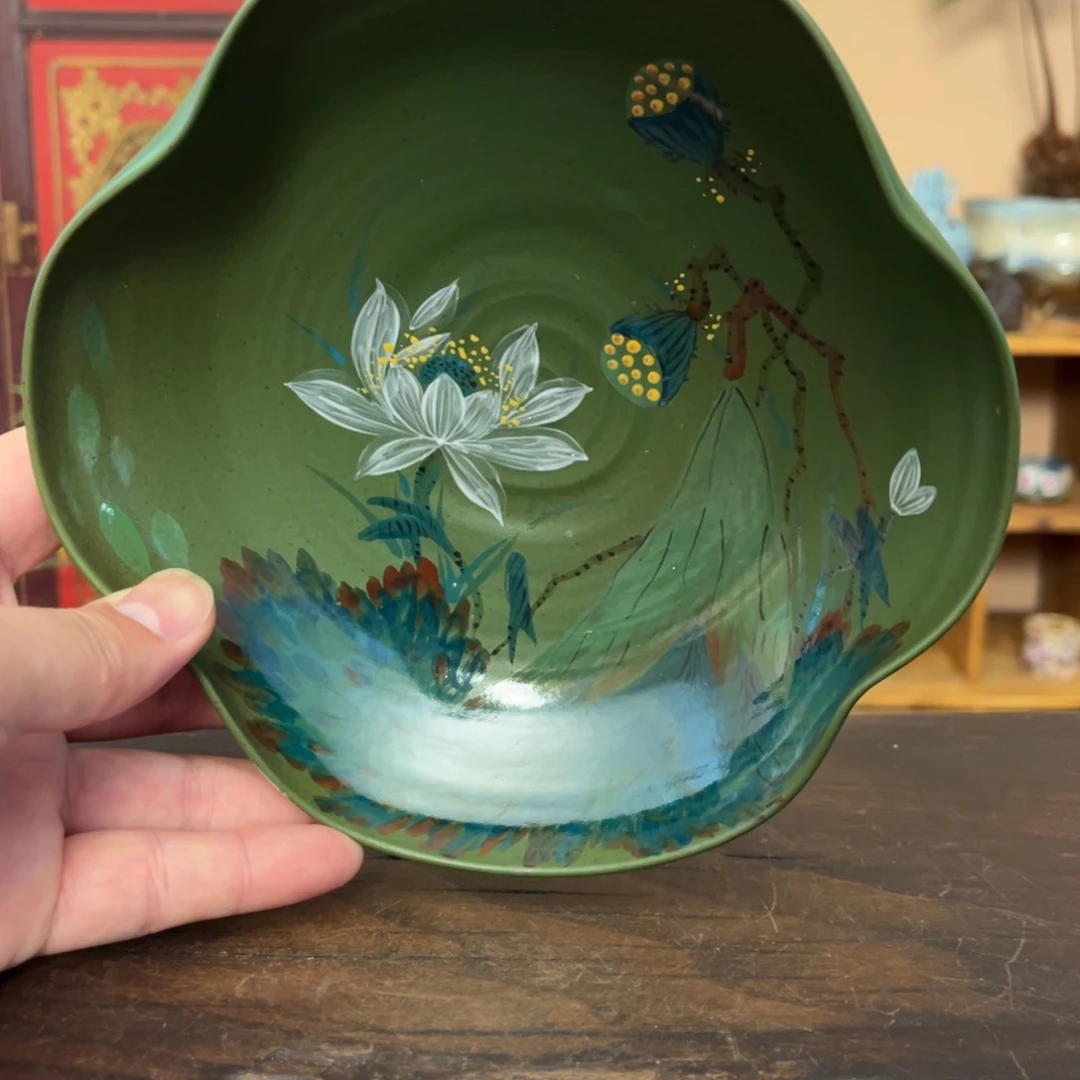 杯柴烧纯手工手绘陶瓷