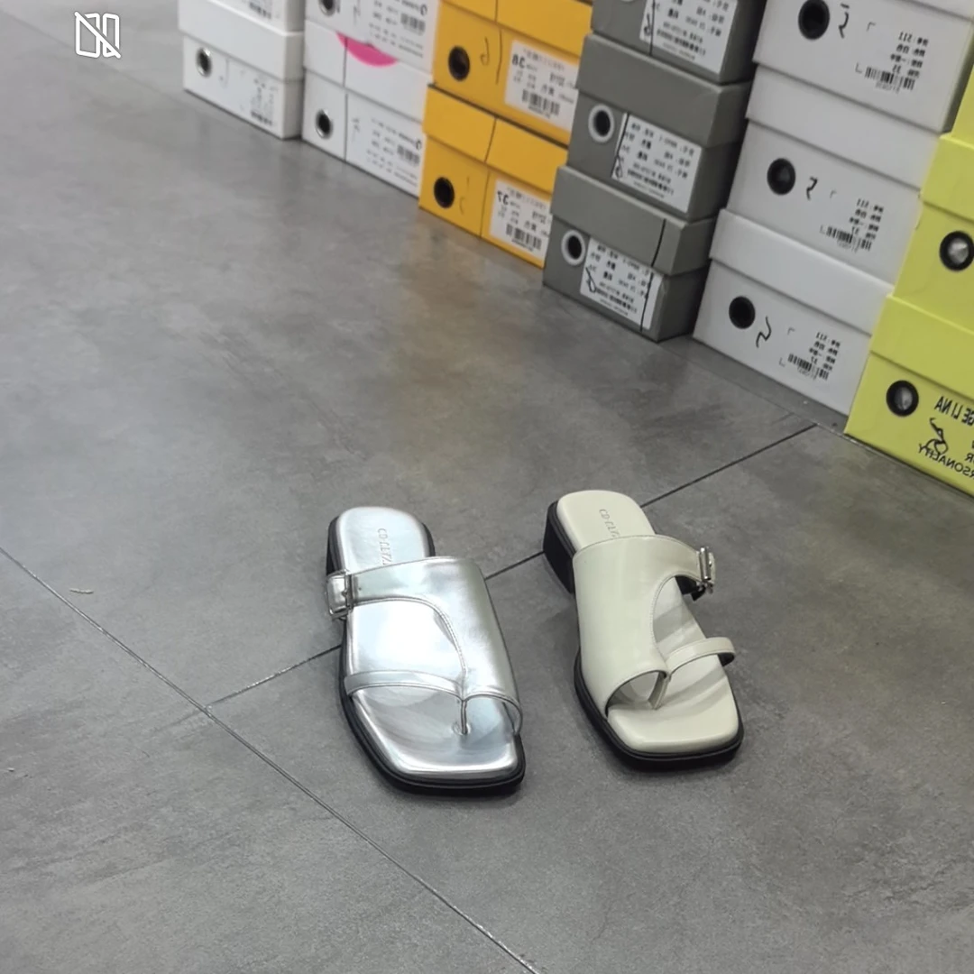 诗涵家 低跟时尚人字拖76-6