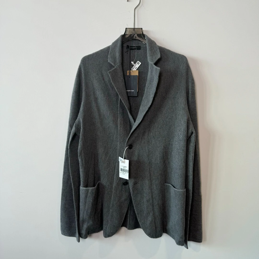 未使用 ZEGNA 170-190斤0816171杰尼亚外套JNY-0052/63%山羊绒
